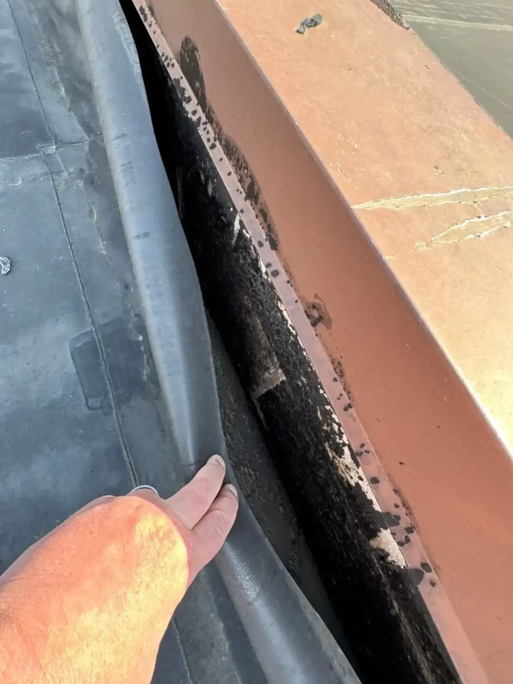 Commercial roof inspection documented in Rockville