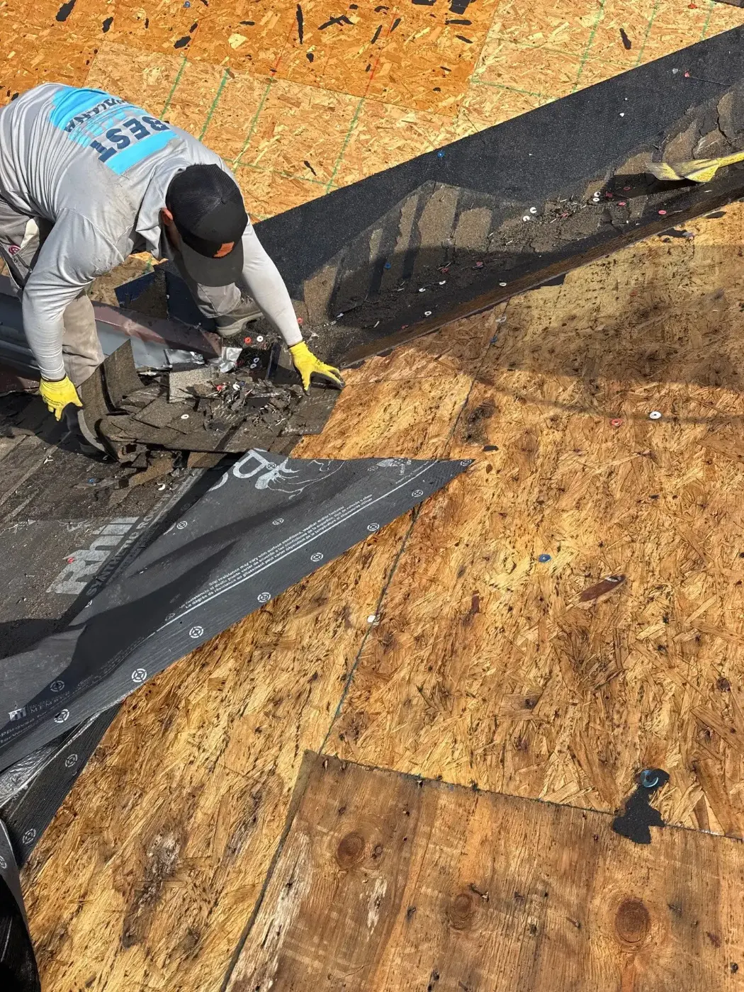 Flashing and seam work in Rockville
